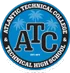 A circular blue logo displays ATC with the text Atlantic Technical College & Technical High School.